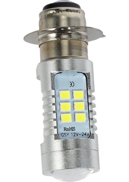 H6 Tek Pençeli Motosiklet 3030 21SMD LED Far Ampulü 1200LM Beyaz 21W (Yurt Dışından) indirimleri