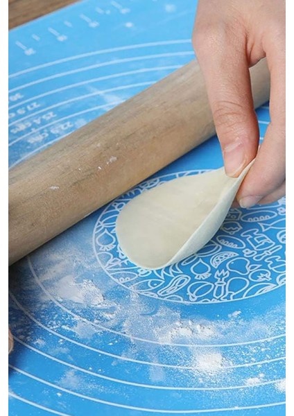 Yuvarlak Silikon Hamur Açma Şekillendirme Matı Kaydırmaz Mat modelleri