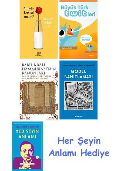 Annelik Kutsal Mıdır? + Büyük Türk Twitleri + Babil Kralı Hammurrabi'nin Kanunları + Gödel Kanıtlaması + Her Şeyin Anlamı
