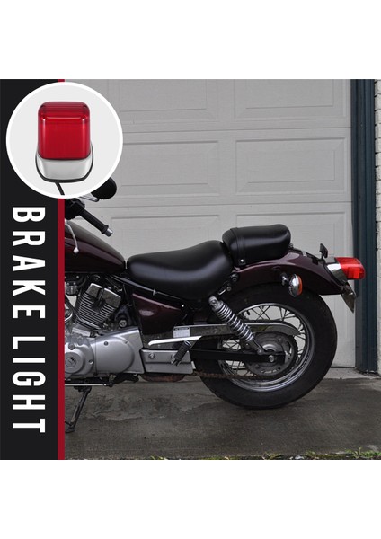 Yamaha Virago XV250 XV400 Için Abs Kırmızı Motosiklet Arka Gösterge Stop Lambası (Yurt Dışından) fırsatları