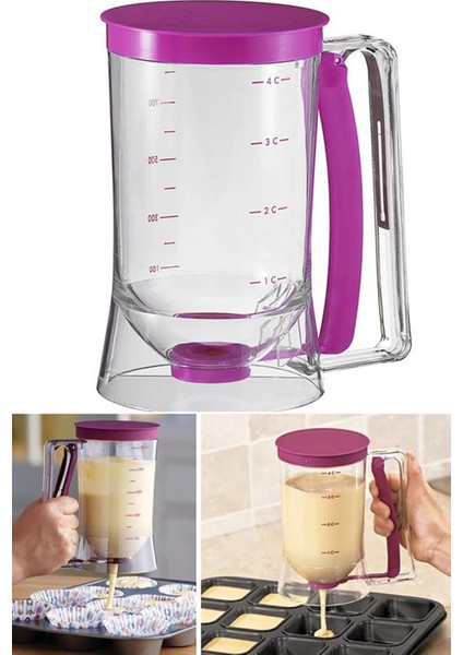 Hamur Dağıtıcı - Krep Makinesi - Pancake Makinesi Manuel Pancake Dağıtıcı Pratik