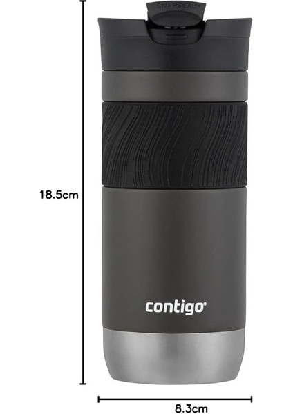 Byron Pro Snapseal Termos Bardak 470ML Antrasit indirimleri