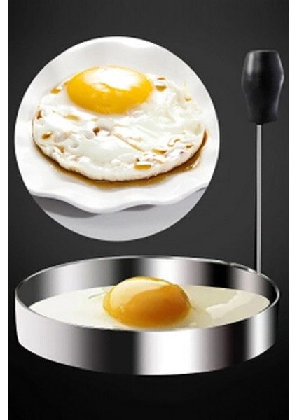 1 Adet Yumurta Pişirme Kalıbı Yuvarlak Yumurta Kalıbı Pratik Paslanmaz Mutfak Kalıbı Yuvarlak
