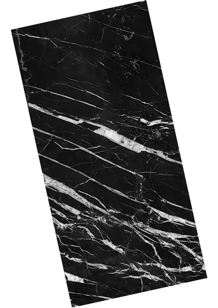 Siyah Mermer Desenli Plastik Duvar Sticker Duvar Kağıdı Şık Zarif 60X30 Duvar Kağıdı 1 Adet modelleri
