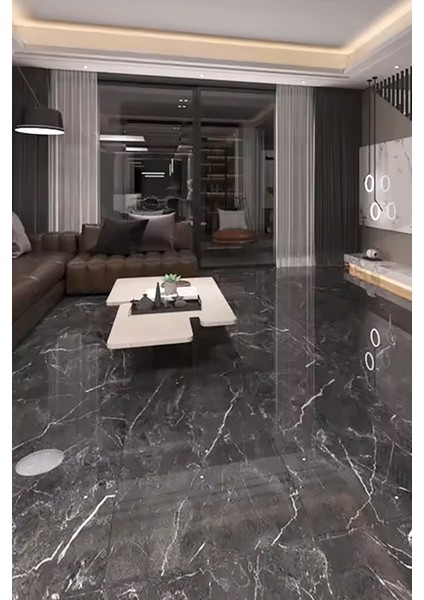 Siyah Mermer Desenli Plastik Duvar Sticker Duvar Kağıdı Şık Zarif 60X30 Duvar Kağıdı 1 Adet fırsatları