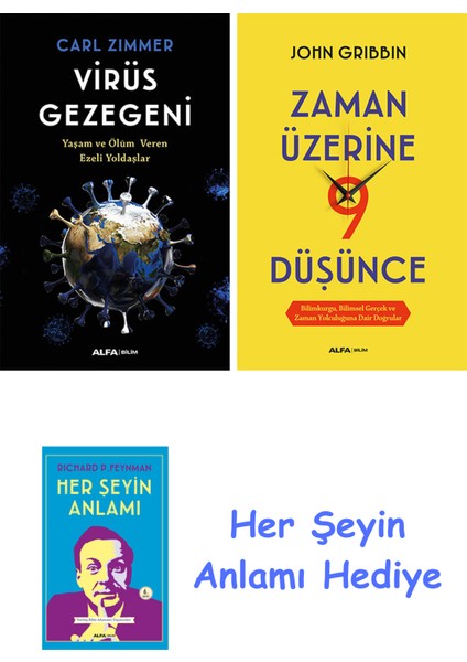 Virüs Gezegeni + Zaman Üzerine Dokuz Düşünce + Her Şeyin Anlamı