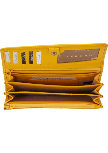 Sarı Hakiki Deri Kadın Cüzdan - S1CB00005783-L5E