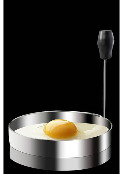 2 Adet Yumurta Pişirme Kalıbı Yuvarlak Yumurta Kalıbı Pratik Paslanmaz Mutfak Kalıbı Yuvarlak