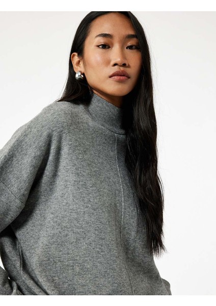 Antrasit Kadın Kazak 6WAK90212HT modelleri