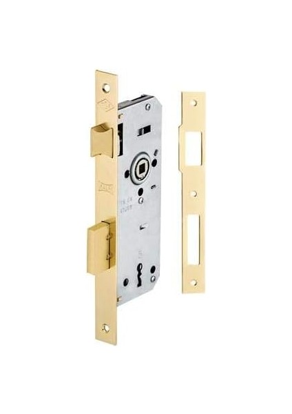 Kilit 151R Ekstra Gömme Iç Kapı Kilidi Rulmanlı 35MM Nikel Oval