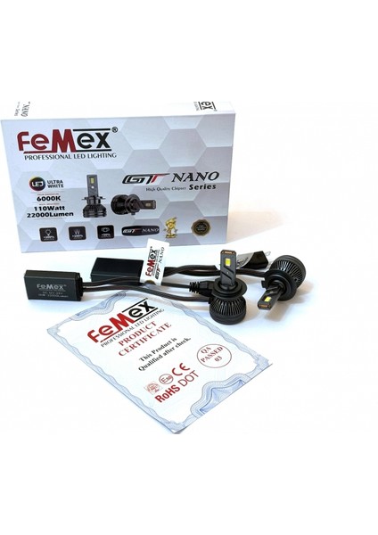Gt Nano Csp Lextar H7 LED Xenon LED Headlight fiyatları