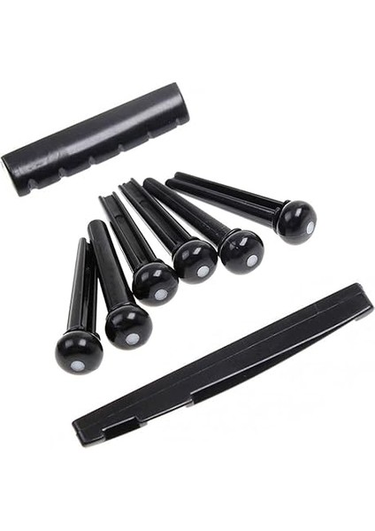 Klasik Akustik Gitar Köprü Pim Seti Gitar Pim Somunu Seti Gitar Parçaları Müzik Aleti Aksesuarları Siyah modelleri