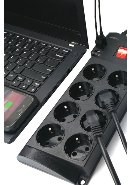 2mt 8li 3xusb Termal Akım Korumalı Priz 16A 4000W Isıya Dayanıklı Priz modelleri