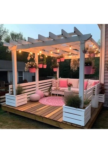 5 Metre 5 Duylu Sarmaşık Eklenebilir Dış Mekan Duy LED , 5 Adet Günışığı Ampul Dahil modelleri