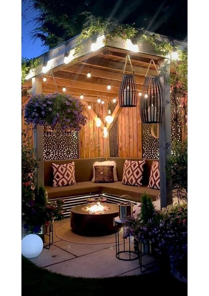 5 Metre 5 Duylu Sarmaşık Eklenebilir Dış Mekan Duy LED , 5 Adet Günışığı Ampul Dahil indirimleri