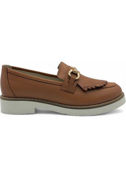 Cortessa Taba Hakiki Deri Kadın Loafer
