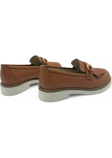 Cortessa Taba Hakiki Deri Kadın Loafer modelleri