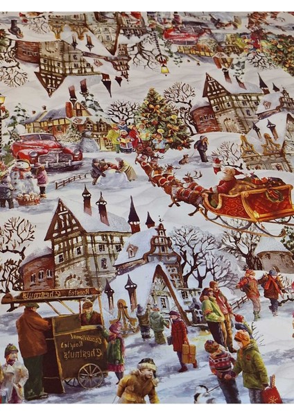 Yeni Yıl Desenli Elyaflı Pvc Masa Örtüsü – Silinebilir ve Su Geçirmez Muşamba fırsatları