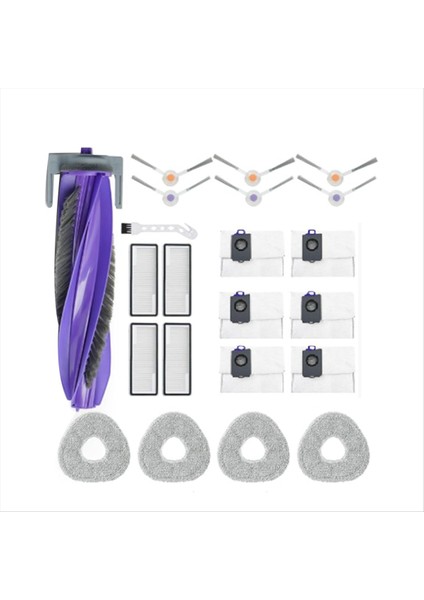 Narwal Freo Z Ultra Robot Süpürge Silindiri Yan Fırça Hepa Filtre Paspas Pedi Toz Torbası Için 22 Adet (Yurt Dışından) fiyatları