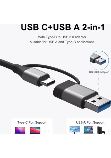 7 Port Çoklayıcı Çevirici 7 In 2 Hub Usb/type-C To Usb-C-Usb 2.0-3.0 Switch Data fiyatları