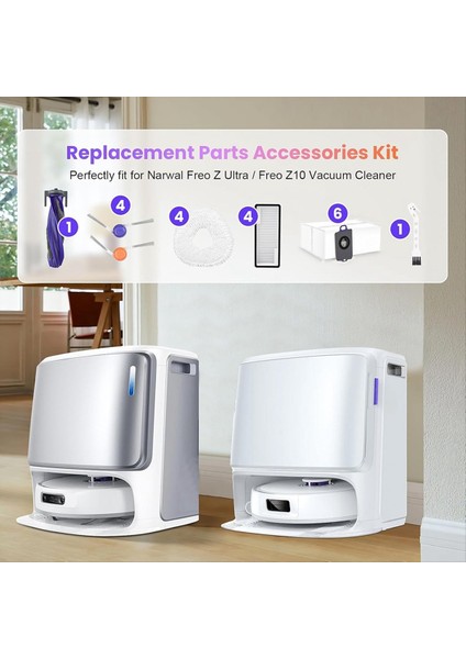 Narwal Freo Z10 Ultra/narwal Freo Z10 Robot Süpürge Yedek Parçaları Için Aksesuar Kiti (Yurt Dışından) modelleri