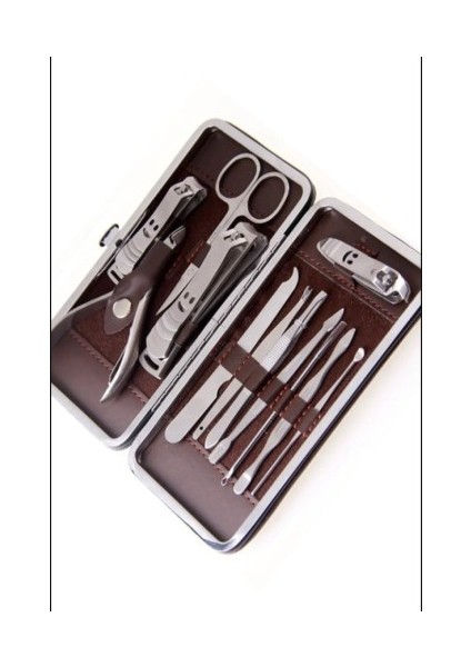 Deri Çantalı 12'li Manikür Seti modelleri