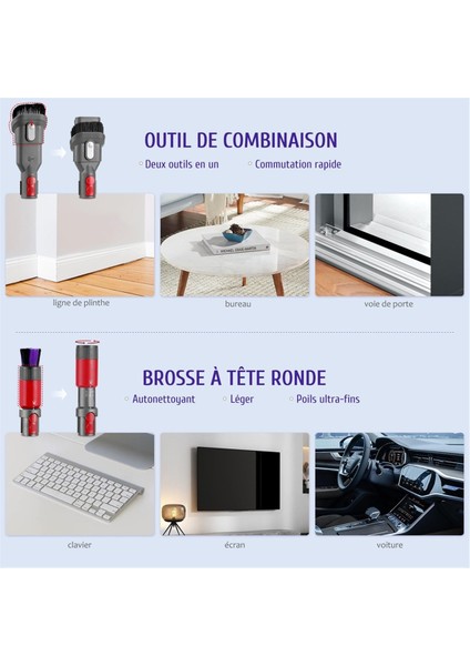 Dyson Outsize V7 V8 V10 V11 V15 Elektrikli Süpürge ve Yatak Fırçası Dar Alanlar Için Uyumlu Fırça Tutucu Düzenleyici Aparatı (Yurt Dışından) modelleri