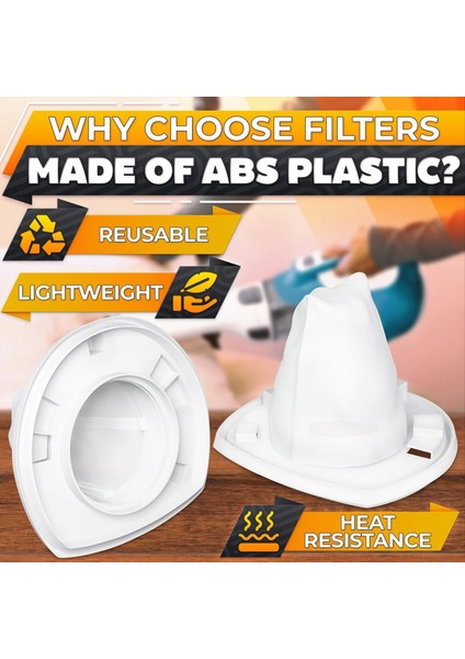 Black And Decker El Süpürgesi Filtresi Değişimi Için 4 Adet Uyumlu - Yıkanabilir ve Tekrar Kullanılabilir VF110 Filtre (Yurt Dışından) modelleri