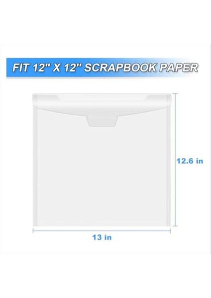 12 x 12 Scrapbook Kağıt Depolama Torbası Toka Tasarım Scrapbook Kağıdı Depolamak Için Kağıt Depolama Çantası Vinil Kağıt (Yurt Dışından) modelleri