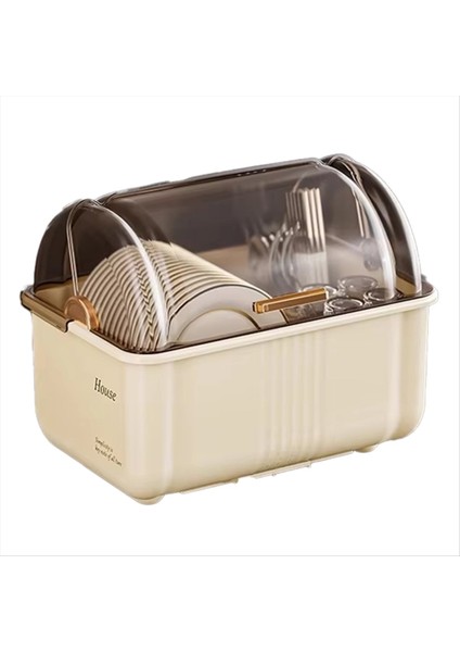 Kapaklı Büyük Yemek Çubukları Saklama Kutusu - Bulaşıklar ve Mutfaklar Için Mutfak Tezgah Düzenleyici Drenaj Dolap Özelliği (Yurt Dışından)