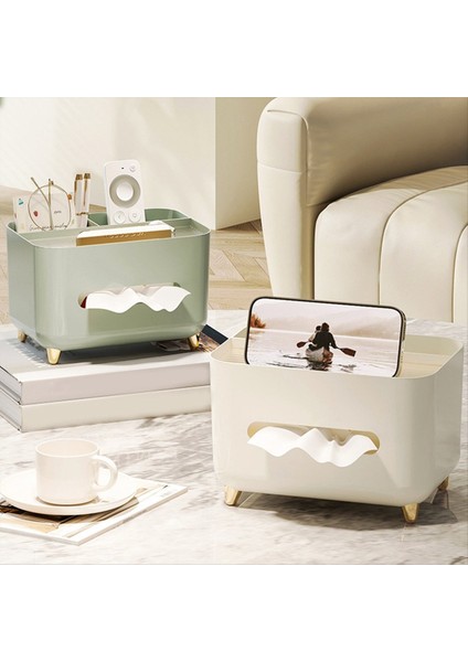 Doku Saklama Kutusu Çok Işlevli Doku Kutusu Tutucu Modern Doku Dağıtıcı Doku Örtüsü Komodin Organizatörü A (Yurt Dışından) fırsatları