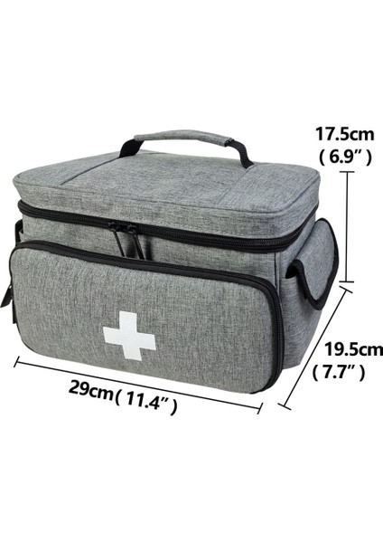 Medicine Depolama Çantası Boş Kilitlenebilir Hap Şişe Organizatör Portatif Fermuarlı Torbalar ile Ev Seyahati Için Ilaç Kutusu B (Yurt Dışından) fırsatları