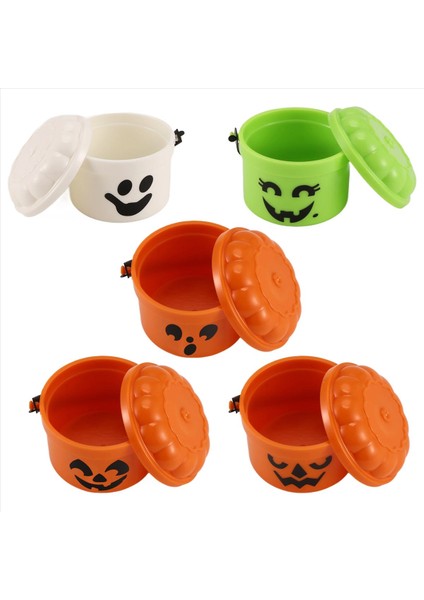 Çıkarılabilir Kapak ve Çalışma Kolu Mini Hile (5 Adet) ile Kabak Mini Kova Minyatür Cadılar Bayramı Kovaları (Yurt Dışından) fiyatları