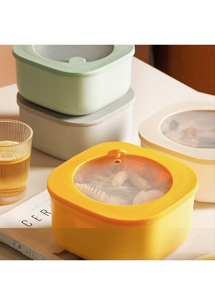 Öğle Yemeği Kutusu Buzdolabına Tabi Mikrodalga Taze Tutma Kutusu Görünür Gıda Öğle Yemeği Kutusu Mühürlü Kase Öğle Yemeği Kutusu C (Yurt Dışından) fırsatları