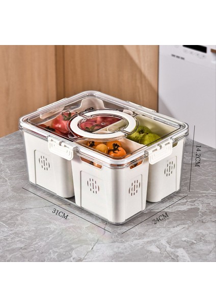 Büyük Piknik Buzdolabı Için Meyve Tepsisi Gıda Depolama Mutfak 4 Izgaralar Şeffaf Atıştırmalık Kutusu (Yurt Dışından) fiyatları