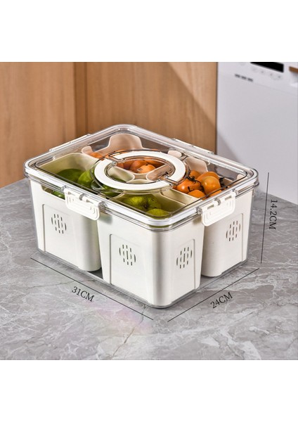 Büyük Piknik Buzdolabı Için Meyve Tepsisi Gıda Depolama Mutfak 4 Izgaralar Şeffaf Atıştırmalık Kutusu (Yurt Dışından) modelleri