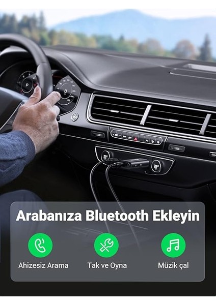5.1 Bluetooth Adaptörü 2'si 1 Arada Bluetooth Verici ve 3.5mm Ses Kablolu Alıcı 1m. indirimleri