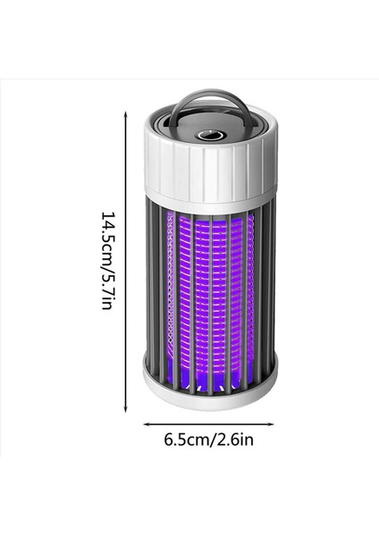 2x Sivrisinek Lamba USB Elektrikli Böcek Zapper 360 ° Uv Sinek Zapper Taşınabilir Böcek Işık Kapalı ve Yatak Odası Otel Için Dış Mekan (Yurt Dışından)