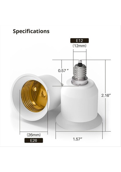 25 Paket E12 Ila E26 Adaptör E12 Işık Soketi Orta Taban E26 E27 Dönüştürücü Işık Soket Adaptörü Avize Soketi (Yurt Dışından) indirimleri