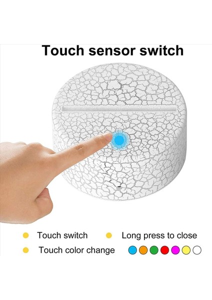 8 Paket 3D Gece LED Işık Lambası Taban + Uzaktan Kumanda + USB Kablosu 16 Renk Işık Gösterisi Ekran Akrilik Beyaz Için Stand (Yurt Dışından) fiyatları