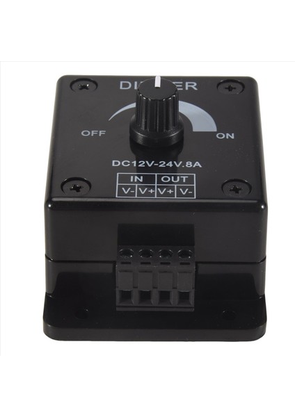 Siyah LED Dimmer Switch Dc 12V 24V 8A Ayarlanabilir Parlaklık Lamba Silini Şerit Sürücüsü Tek Renkli Işık Güç Kaynağı Denetleyicisi (Yurt Dışından) indirimleri