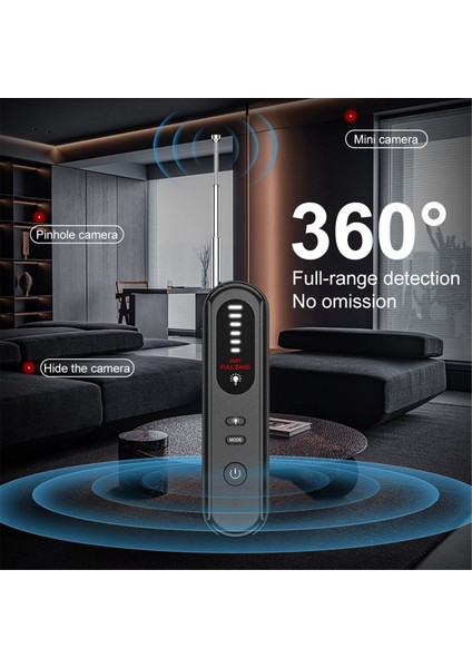 Gps Tracker Çok Fonksiyonlu Otel Kızılötesi Anti-Konumlandırma Anti-Ondoping Tracking Tarama Kamera Dedektörü (Yurt Dışından)