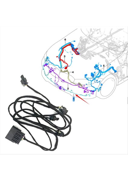 61128717378 Bmw Ön Tampon Radar Hattı Hızı G20 G28 320 325 330 Ön Tampon Park Sensörü (Yurt Dışından) modelleri