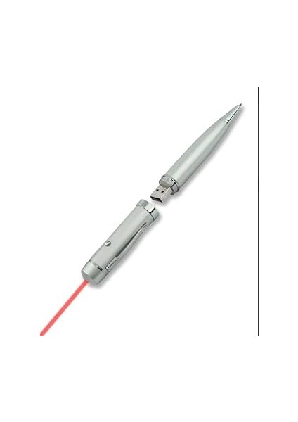 Kl-1 Sunum Kalemi 16 GB USB Bellek Özellikli Metal Kutulu Kırmızı Lazerli, LED Işıklı Pointer Kalemi Işaretçi Sunum Kalemi Metal Tükenmez Kalem indirimleri
