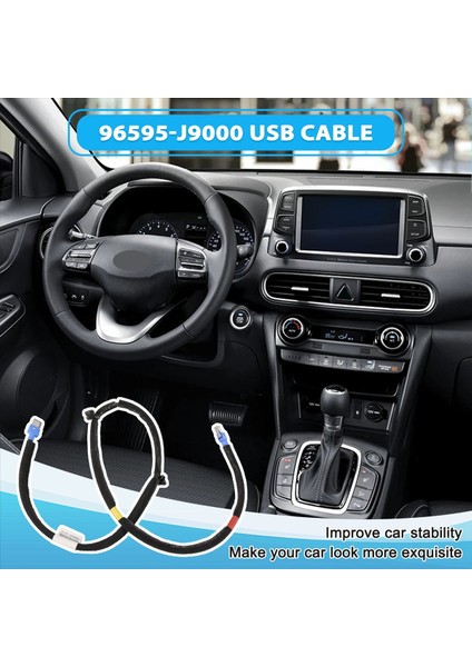 Dash Center Ekran Monitör Kablo Tel Kablo Demeti 96595J9000 96595-J9000 Hyundai Kona Için USB Kablosu 2018-2021 (Yurt Dışından) fırsatları