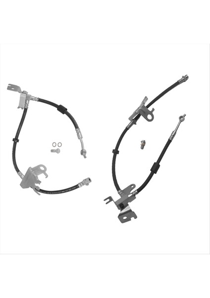 1paır Ön Fren Hortumu LR045363 Land Rover Range Rover Sport 14-17 Fren Hidrolik Kablo LR079543 LR079544 (Yurt Dışından)