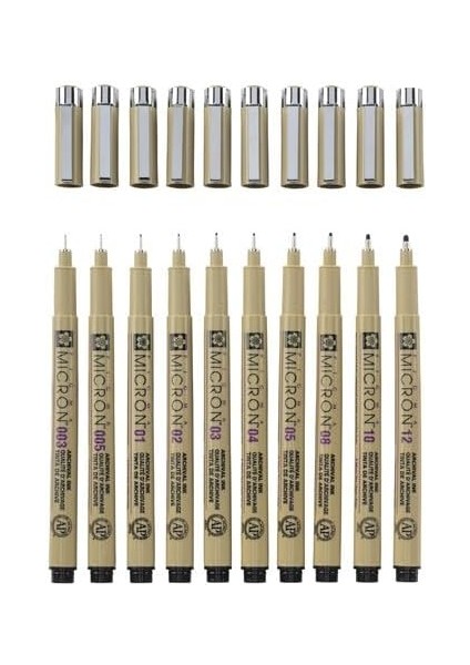 Pigma Micron Teknik Çizim Kalem Seti 10'lu fırsatları