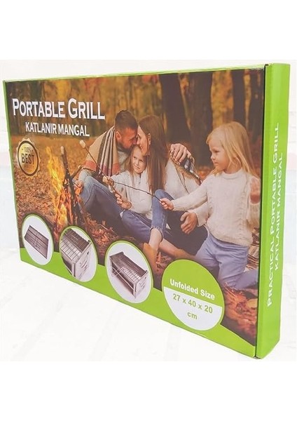 Galvaniz Katlanır Mangal (Özel Kutusunda ve Yelpaze Hediyeli) indirimleri