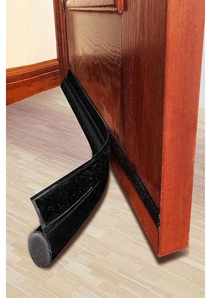 Kapı Altı Rüzgar Önleyici Isı Yalıtım Süngeri Eşik Altlığı Rüzgarlık Stoper 90 cm Tek Taraflı Çelik Kapı