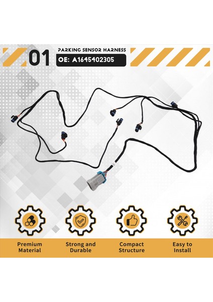 Mercedes Benz ml W164 2004-2009 Araç Ön Tampon Park Sensörü Kablo Dışı A1645402305 (Yurt Dışından) fırsatları